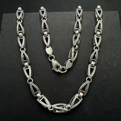 Vintage 925 Sterling Silver Heavy Men’s Chain Necklace 58g (2.05 oz) 26 in (66