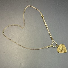 Vintage 12k Gold Filled Pocket Watch Fancy Chain FOB, Swivel Dog Clip, Heart