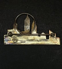 Sterling Silver New York City Skyline Brooch Pin by Great Falls Metal Works