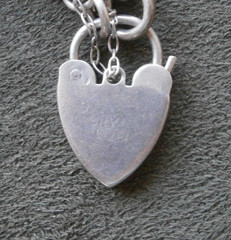Georg Jensen Ornate Padlock Curb Link Vtg Sterling Silver Bracelet 7.75″ 18.5g