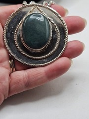 Vintage Southwestern Style Necklace, Unmarked And Untested 21″