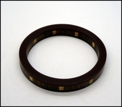 Handcraft Horn Bone and Wood Bangle Bracelet 3 Inch Wide #E284