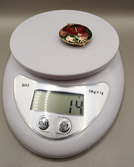 Vintage Cloisonne Enamel Butterfly Pendant Round Solid Charm Floral Green 14g