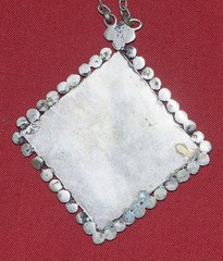 Antique Balkans Folklore necklace pendant silver ornate