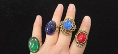 Vintage Mod Ring Lot Of 100. 23 Signed Kate Spade N.Y Avon Sterling Vendome