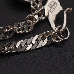 Vintage Silver Engraved CoinDesign Bracelet, 17.5cm Not specified