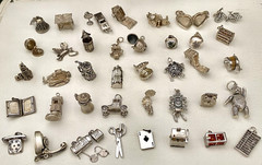 Vintage Sterling Silver MECHANICAL Charm England Choose