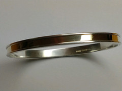 Leonore Doskow 925 Sterling and 14kt Gold 8″ Bracelet and Ring Set Size 8