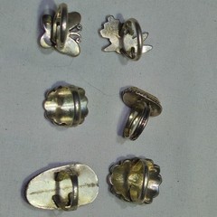Vtg 6 Pc Assorted Sterling Silver Turquoise Inlay Ring Lot Jewelry Mixed Sz 30g