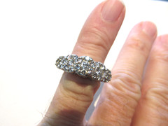 IGI Certified 1.50 ctw Natural Diamond Ring with Certificate 14k wg Size 5 to 6