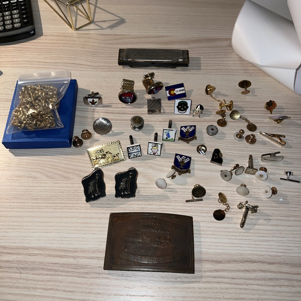 Vintage To Contemporary Men’s Cufflinks/pin Misc Lot. Reseller Lot.