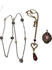 Lot Of 3 VTG AVON Jewelry Pieces See Description
