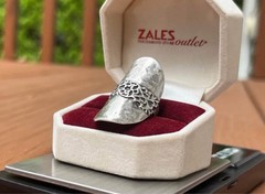 925 🇮🇱 Sz 7 BEAUTIFUL! Vintage Sterling Silver Israel Handmade Ring
