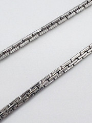 Vintage Viola By Lang Silver Tone Layering Chain Necklace 21 in
