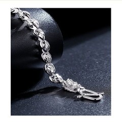 URMYLADY 925 Sterling Silver Exquisite dragon head Chain bracelets jewelry