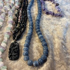 Vintage Modern Jewelry Lot Of 9 Natural Gemstone Semi precious Stones