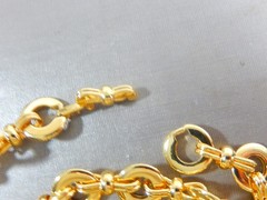 NEW OLD STOCK BETTER QUALITY CIRCLE & BOW LINK GT 25″ NECKLACE IN MINT CONDITION