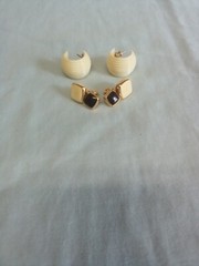 UNISEX Vintage Assorted MONET CLIP ON Earrings With PUSH BACK Earring LOT