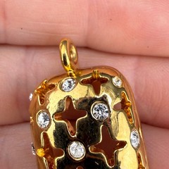 Vintage Swarovski Pendant Gold Tone