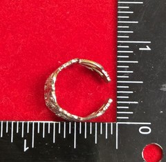 Vintage Sarah Coventry Ring ~ “Silvery Lace” 1974 Cuff Style Adjustable Size Scc