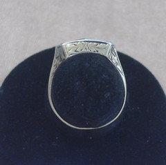 Antique 14K Yellow Gold and Platinum 5-Stone Diamond Ring Sz. 6.25 * JJ399