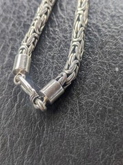925 Sterling Silver One Of A Kind Vintage Bulldog Large Pendant & Chain