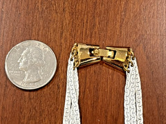 8 Vintage Now Gold Tone White Paint Necklaces Monet Vendome Roget Napier Earring