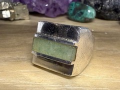 HEAVY! VTG Taxco MEXICO Eagle Mark 3* Sterling Serpentine Ring Sz9.5 AN726-31 TE