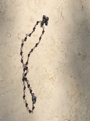 🏰 VINTAGE Garnet 925 STERLING SILVER CROSS Pattée Necklace MEDIEVAL GOTHIC 11g