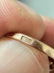 Vintage USSR 14K 583 Gold Ruby Ring Soviet Russian Jewelry Size 5.5 EU16