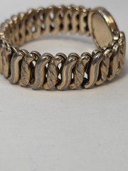 Daughters Of The American Revolution Expandable Sweetheart Bracelet Gold Tone