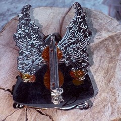 Vintage JANE Davis 1997 AOL Angels of Love Angel Brooch Signed by Artisan