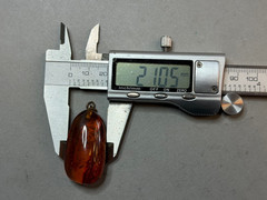 NATURAL OLD ANTIQUE COGNAC BALTIC AMBER PENDANT 9,1 gr