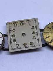 bracelet antique handmade 7″ long watch faces copper hardware ooak