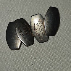 Genuine late Victorian to early Art Deco era gentleman’s dress set.