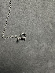 3.25g Vintage Sterling Silver 925 Pearl Station Necklace Beaded Chain CZ 17.7 in