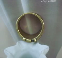 Solid Brass Magician Poker Ring US Size 11 (21MM)