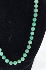 Vtg Aventurine Natural Stone Gold Tone Clasp Beaded Necklace 20” 36.34 grams EUC