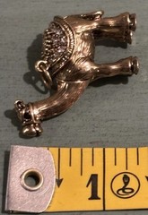 Egyptian Camel Pendant Charm Rhinestone Egypt Desert Vintage *chain Not Included