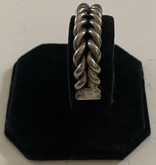 Lot of 4 Vintage Sterling Silver Twisted Rope Cuff Bracelets Size 6 & 7 (92.45g)