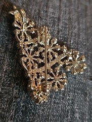Pair Of Vintage Stauer Rhinestone Trees with Star Brooch Christmas Holiday Xmas