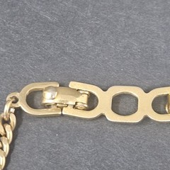 Vintage Christian Dior Rectangle Purple Rhinestone Crystal Gold-plated Necklace