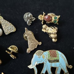 Animals Dogs Fish Birds Brooch Pin Lot MCM Jewelry Insects