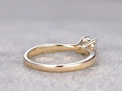 2Ct Round Cut Lab-Created Diamond Solitaire Wedding Ring 14k Yellow Gold Plated