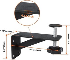 Heavy Duty Undermount Sink Support Brackets 2 Pack Black