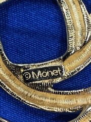 14k Gold Plated Vintage Brooch Pin By Monet