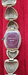 Vintage Heidi Daus “Heartbreakers” Red Hearts Pave Crystal Bracelet Watch