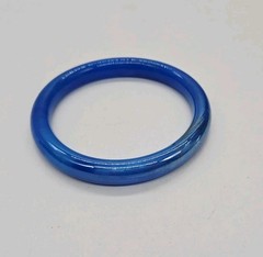 Glass Bangle Bracelet Seamless Retro Art Glass Jewelry Blue Vintage OSFM #2