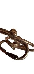 VTG Sterling Silver 925 Floral Ear Climber Swirl Earrings Gold Plated Clip On