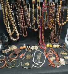 Boho Costume Jewlery Lot Necklaces Bracelets Earings and More Vintage to Now